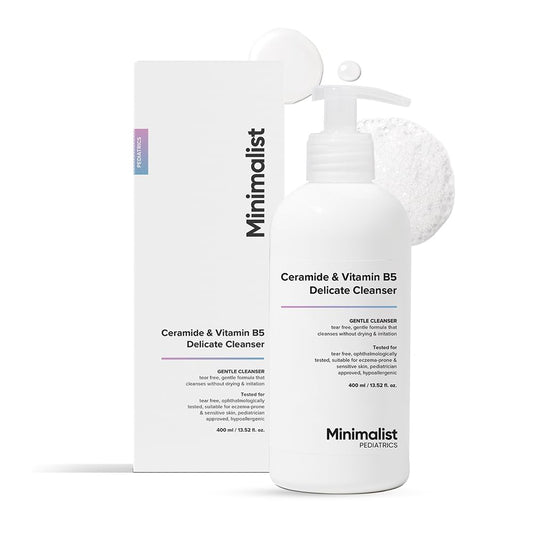 Minimalist Gentle Baby Body Wash for Bath from Head to Toe | Proven Safe & Pediatrician Approved Baby Wash for Daily Use | Tear-free | pH 5.5 | Ceramide & Vitamin B5 Delicate Cleanser | 400 ml