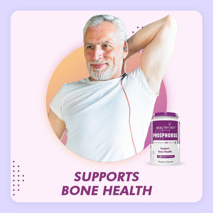 Zephivo HealthyHey Nutrition Phosphorus - Support Bone Health -120 Veg. Capsules
