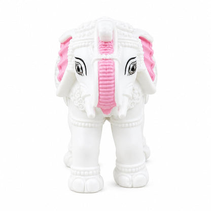 White Elephant Showpiece Resin Aesthetic Statue Decorative Item for Home, Elephant Decor for Home Vastu, Shelf, Study Room, Work Table (3inch)