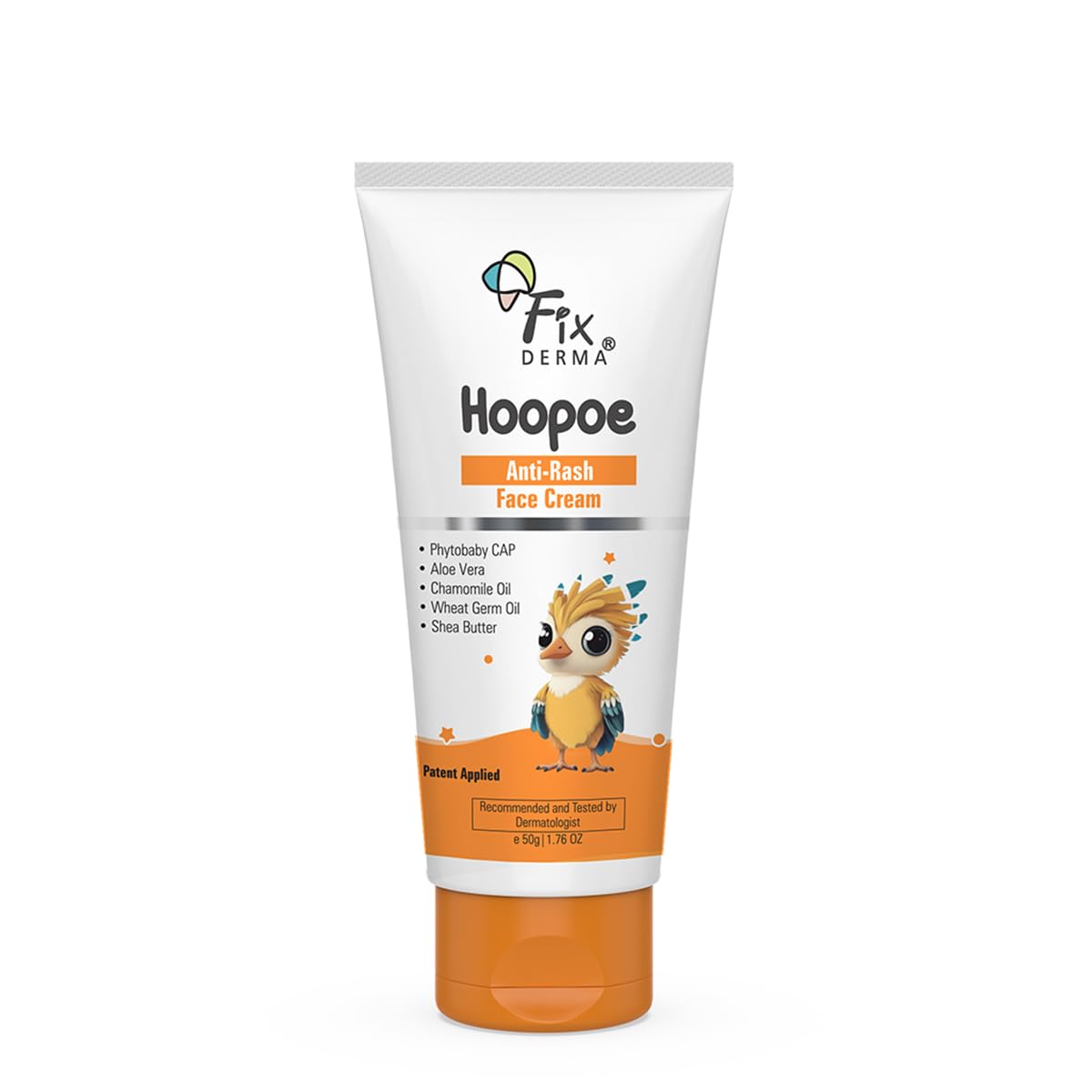 Fixderma Hoopoe Baby Anti-Rash Face Cream 50gm | Gentle Relief for Rashes & Irritated Skin | Hypoallergenic & Soothing Formula