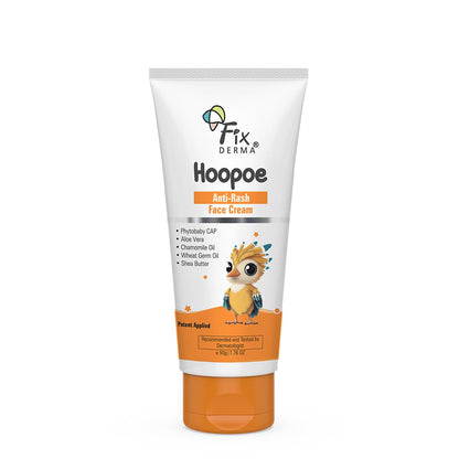 Fixderma Hoopoe Baby Anti-Rash Face Cream 50gm | Gentle Relief for Rashes & Irritated Skin | Hypoallergenic & Soothing Formula