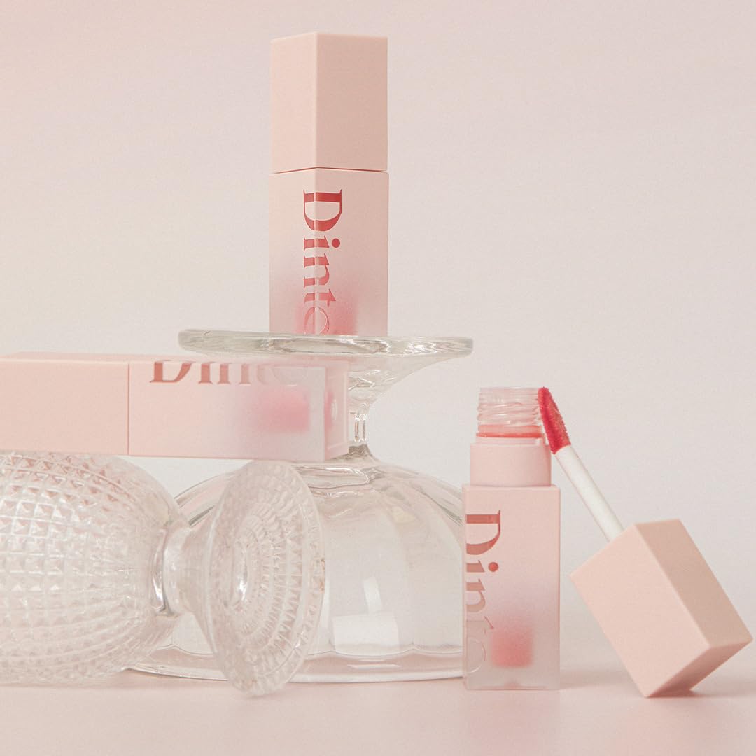 DINTO Blur-Jelly Plumping Lip Tint (775 Woody Gelée, 3.5g) Korean Hydrating Water-Based Jelly Tint with Mild Plumping Effect, Non-Sticky, Long-Lasting Glossy Lip Stain, Vegan & Cruelty-Free