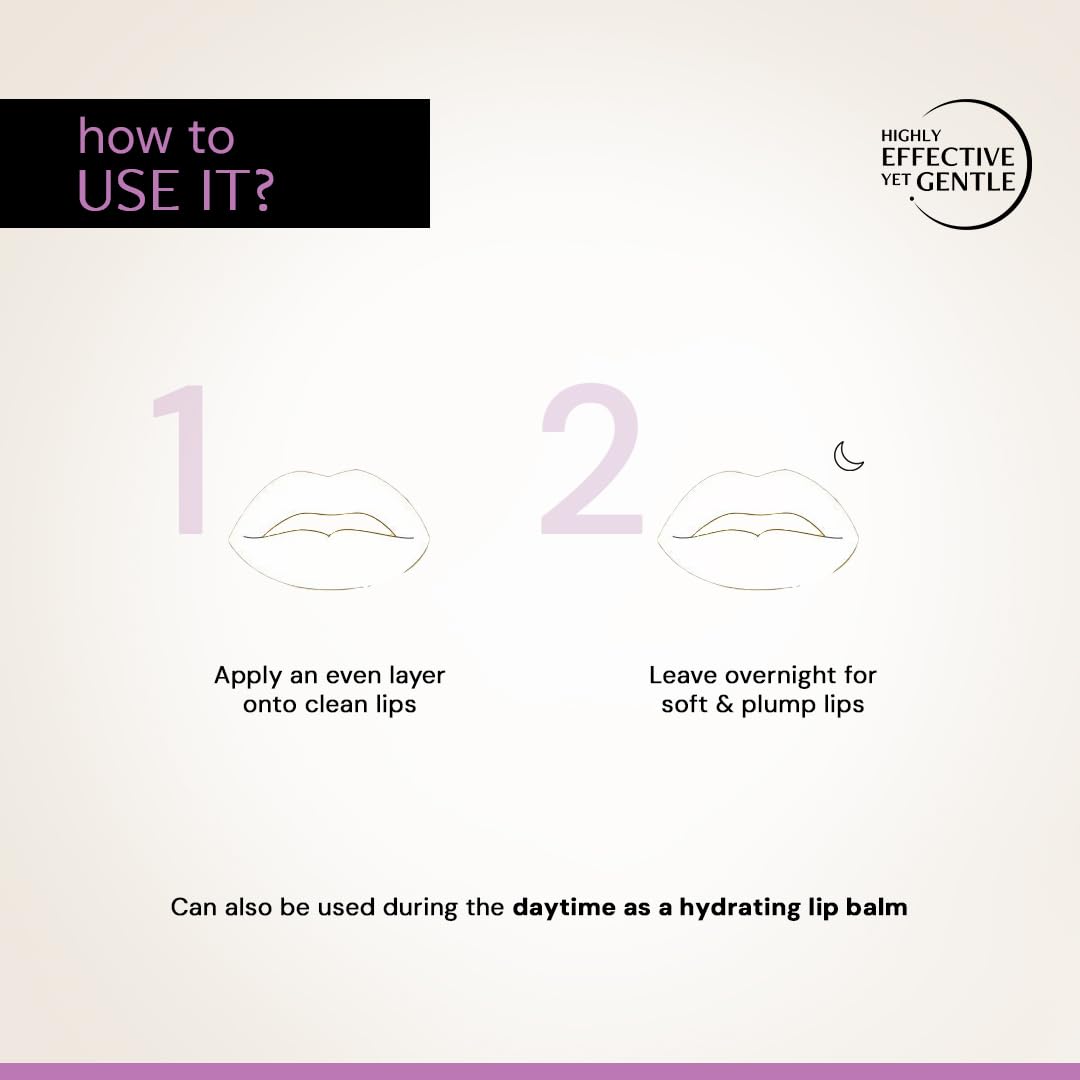 Deconstruct Lip Mask | Collagen And Peptide Lip Sleeping Mask For Dry Lips | For Women And Men | 8Gm,Clear