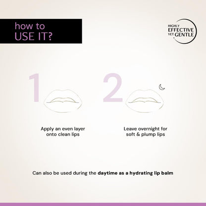 Deconstruct Lip Mask | Collagen And Peptide Lip Sleeping Mask For Dry Lips | For Women And Men | 8Gm,Clear
