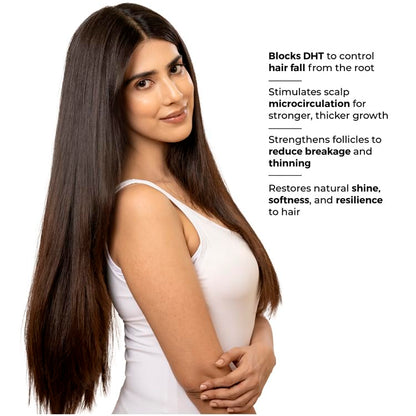 Brillare 20% Rosemary Shampoo with 2% Caffeine for Hair Growth & Hair Fall Control | Reduces Breakage, Retains Moisture & Strengthens Roots