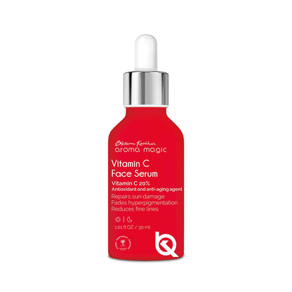 Aroma Magic 20% Vitamin C Face Serum | Anti-aging Agent, Orange Extract for Dark Spots, Pigmentation & Glowing Face - 30 ml | Pack of 1