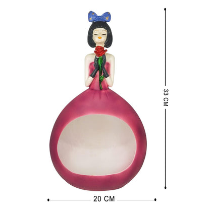 Versatile Doll Shaped Figurine Home Decor Decor (Pack of 1, Pink)