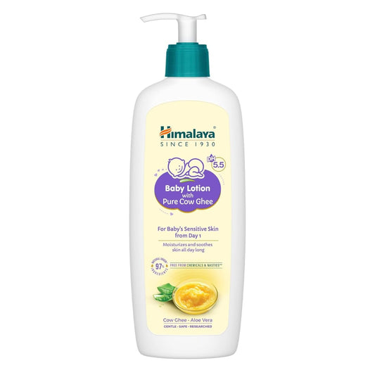 Himalaya Baby Lotion with Pure Cow Ghee on a white background