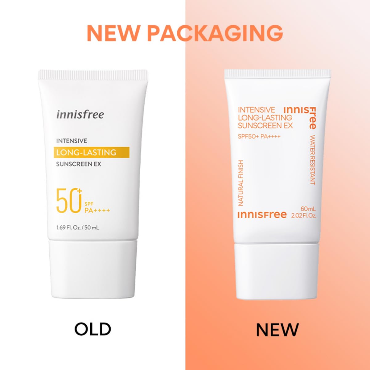 Innisfree Intensive Long Lasting Sunscreen 50ml with SPF 50+ PA++++ UV Protection, Long-Lasting Matte Finish, Oil Control, Hydrating, Korean Sunscreen for All Skin Types, Non-Greasy & Lightweight