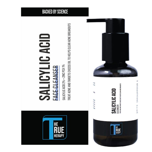 The True Therapy 2% Salicylic Acid Face Wash for Oily Skin to Helps in Acne, Pimples, Blackheads & Skin Blemishes, Face Wash for Women & Men - 100 ml