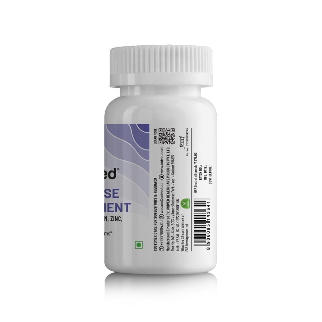 Zephivo Unived Menopause Management | Provides Relief from Menopausal Symptoms such as Hot Flashes, Night Sweats, Mood Swings, & more | 30 Vegan Caps
