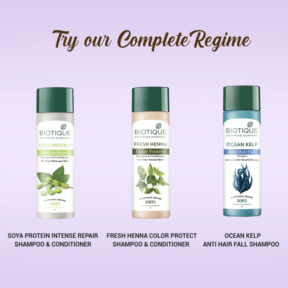 Biotique Walnut Volume and Bounce Shampoo and Conditioner | For Fine and Thinning Hair| Volumizing Shampoo for Thin Hair |100% Botanical Extracts |190ml