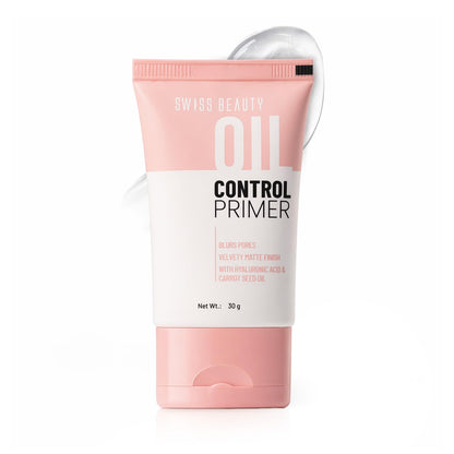 Swiss Beauty Oil Control Primer | Pore-Blurring | Smooth Matte Finish | Lightweight | Non-greasy