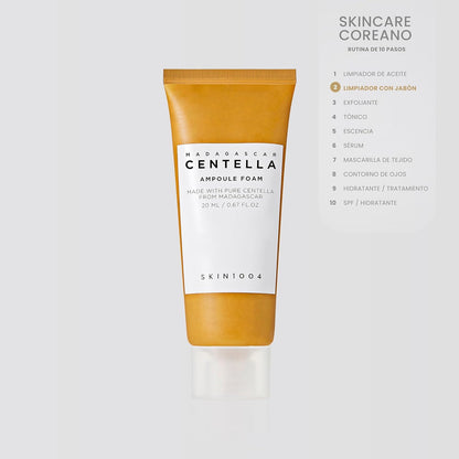 SKIN1004 Madagascar Centella Ampoule Foam Cleanser | Gentle Hydrating Face Wash, 20 ml