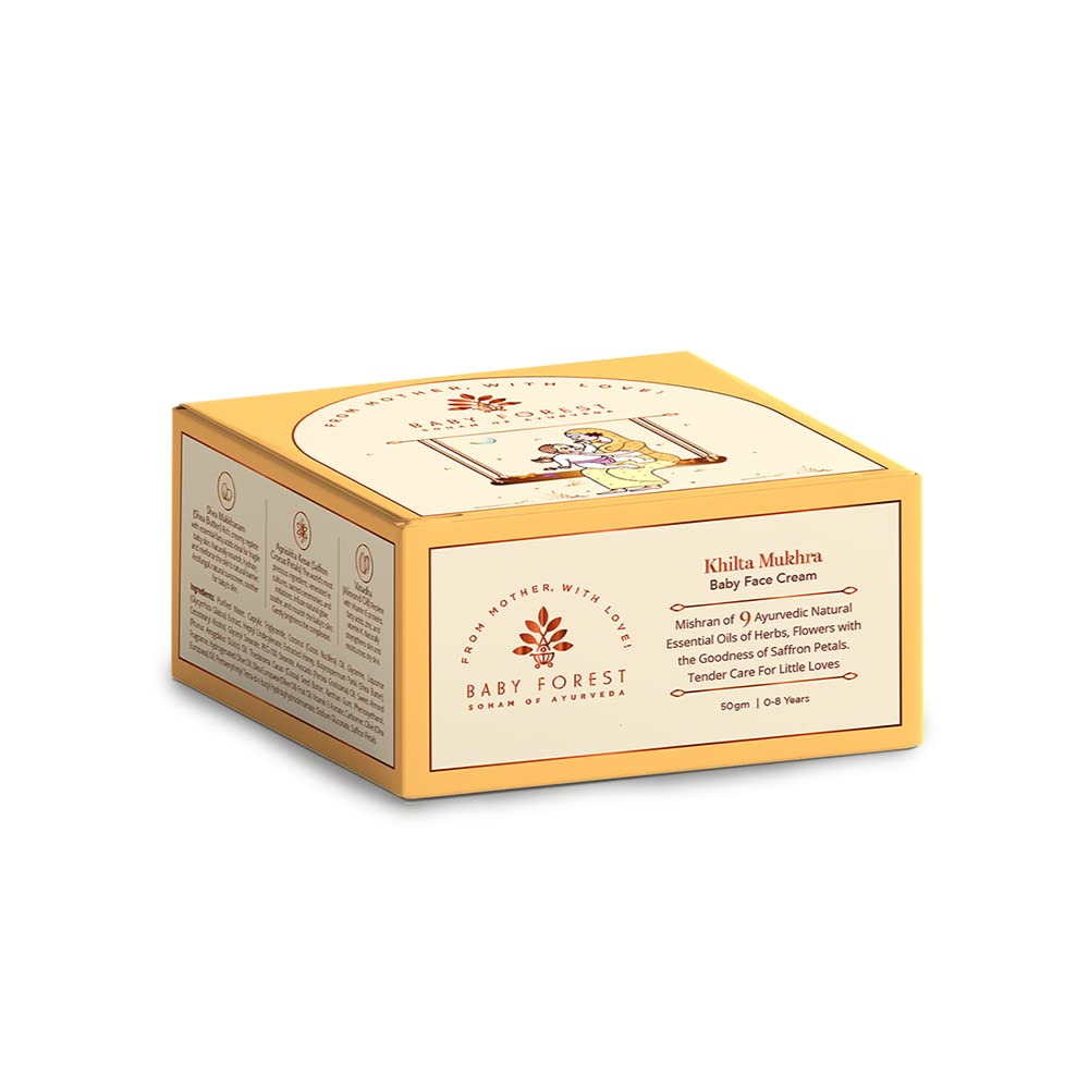 Box of Khulta Makhra Baby Face Cream from Baby Forest on a white background