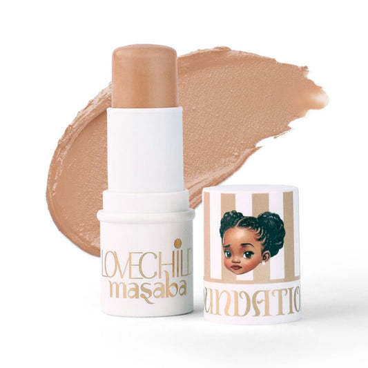 Lovechild Masaba All Mini Foundation Sticks, Makeup Stick For Effortless Coverage On-The-Go, Easy-To-Blend For Indian Skin Tone, Matte Finish With Full Coverage, Cutie Pie (Medium), 7.5G (Pack of 1)