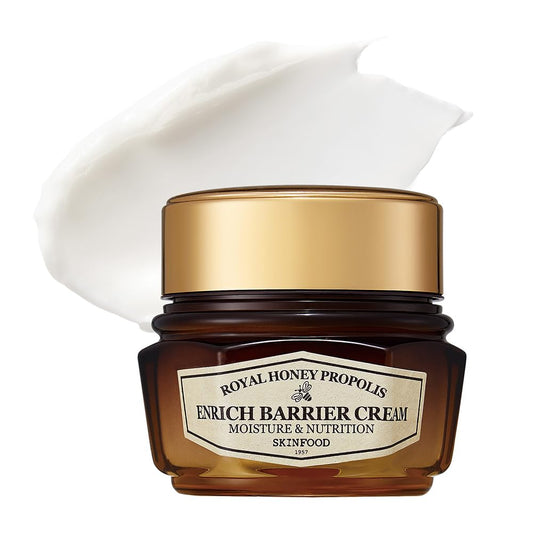 SKINFOOD 1957 Honey Enrich Barrier Cream 63ml|Black Bee Propolis & Royal Jelly Extract Face Cream|Serum for all Skin Types