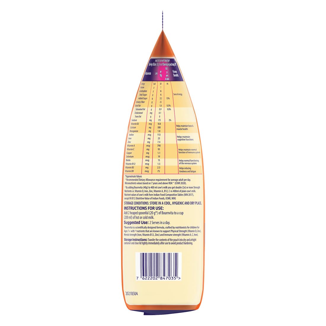 Bournvita Chocolate Nutrition Drink, 1 kg Pouch