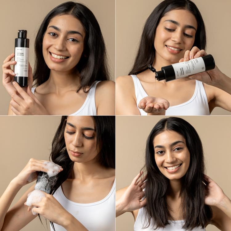 Brillare Caffeine Anti Hair Fall Shampoo | Boost Hair Growth with Caffeine & Peptides for Men & Women