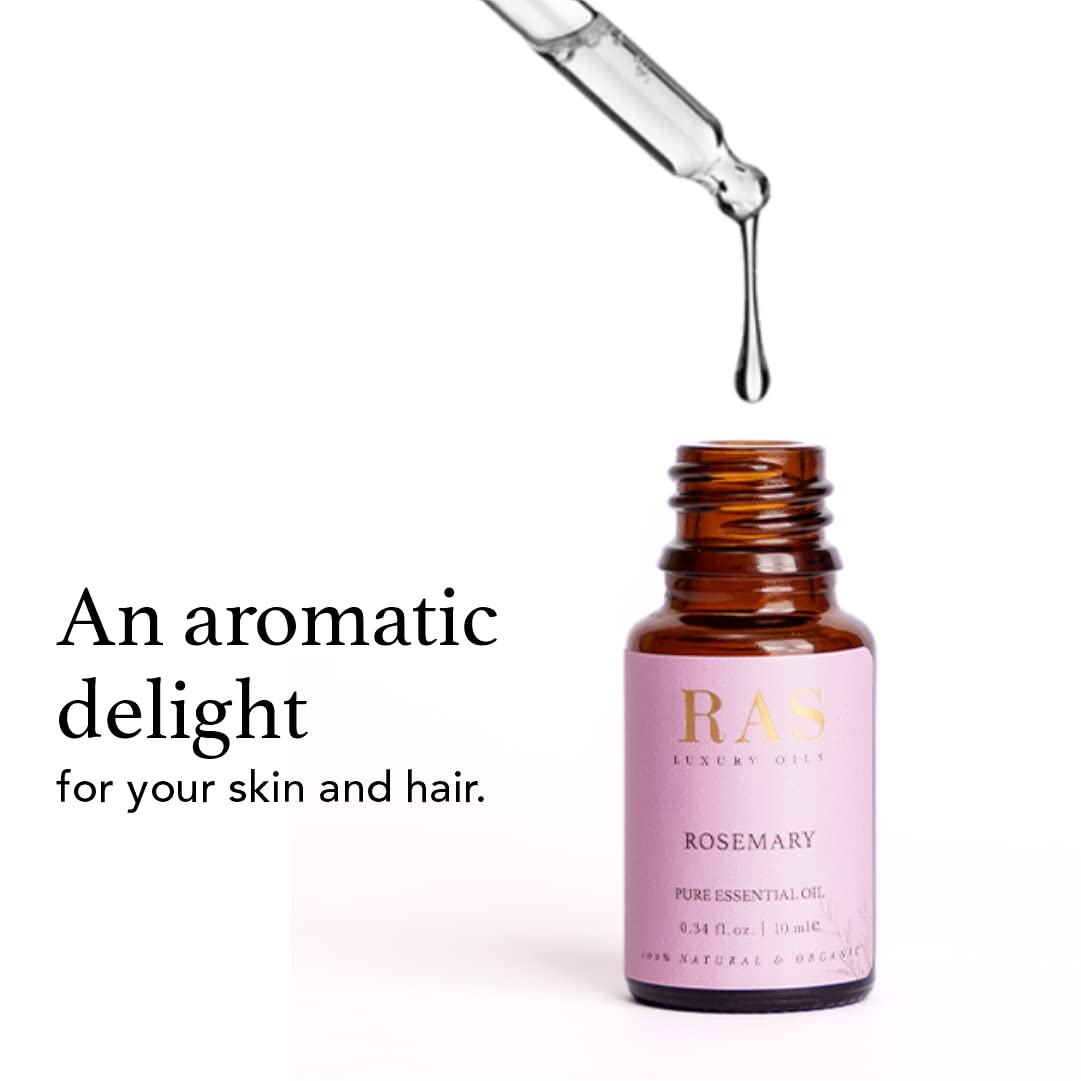 RAS Luxury Oils Pure Essential Oil Organic Therapeutic grade 10ml