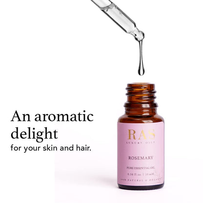 RAS Luxury Oils Pure Essential Oil Organic Therapeutic grade 10ml