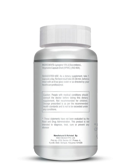 Supplement bottle with label on a white background