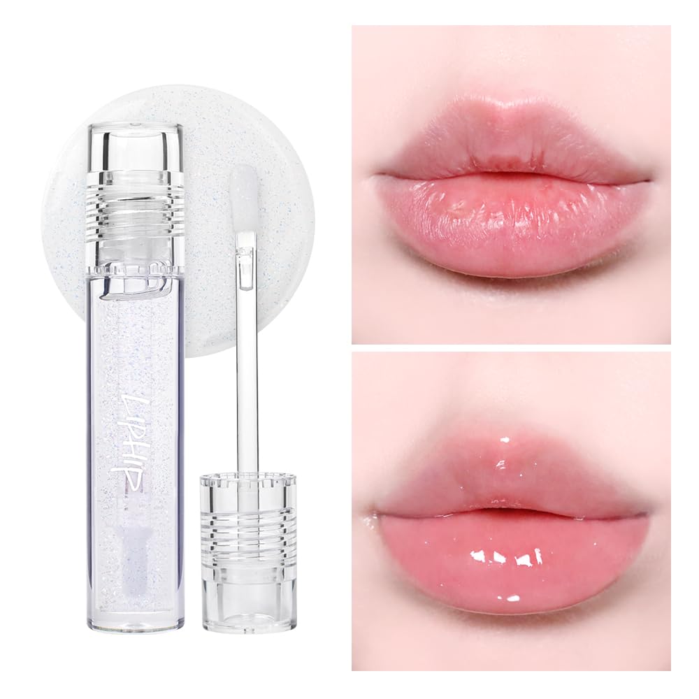 Liphip Lip Plumping Gloss,Spicy Lip Lip Gloss, Moisturizing & Glimmer Glow Lip Gloss (3.5g)