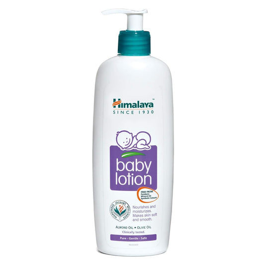 Himalaya Gentle Baby Lotion with Almond Oil, Olive Oil & Giloy | pH 5.5 | No. 1 Doctor-Prescribed Brand | Nourishing Baby Moisturizer for All Skin Types | 400ml