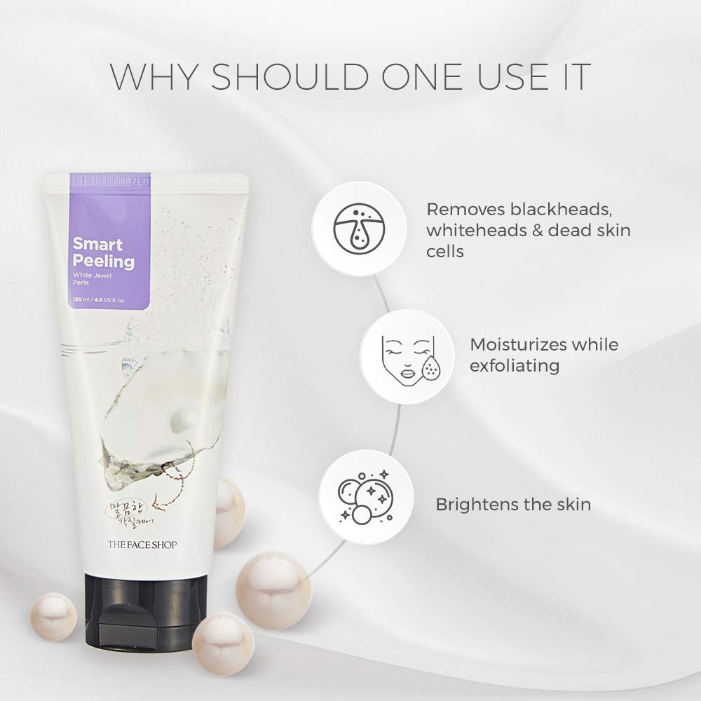 Smart Peeling tube with benefits listed on a white background