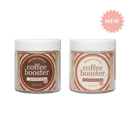 Cosmix Shroom Immune Coffee Booster | Immunity Boosting, Prevent Caffeine Crash | Superfood Blend with Reshi, Chaga & Sliver Ear | No Added Sugar | Vegan | 60g - 40 servings (Real Indonesian Cacao)