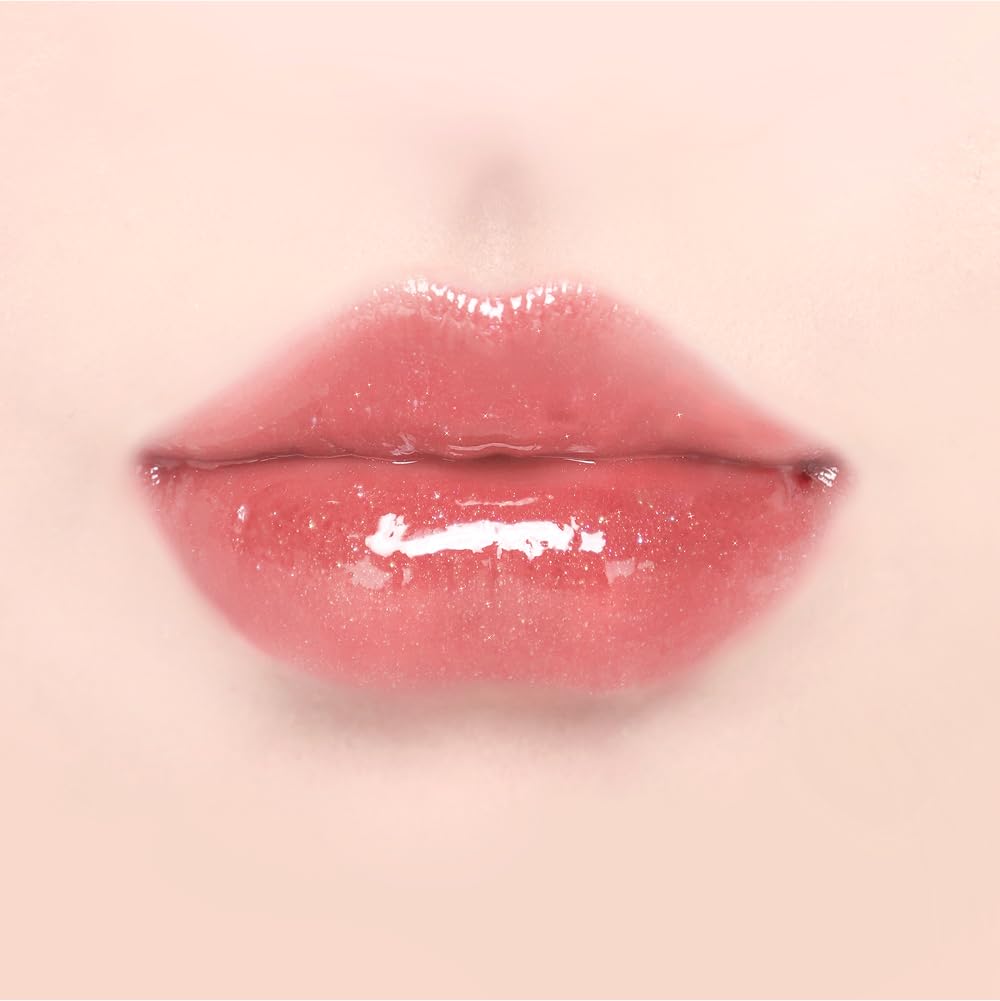 DINTO Pearl-Kissed Plumping Lip Glace (129 Smee, 4ml) Korean Pearl Gloss Lip Plumper, Hydrating Shimmer Lip Gloss with Vitamin C & E, Lightweight Non Sticky Glass Shine K-Beauty Lip Oil for Fuller Moisturized Lips