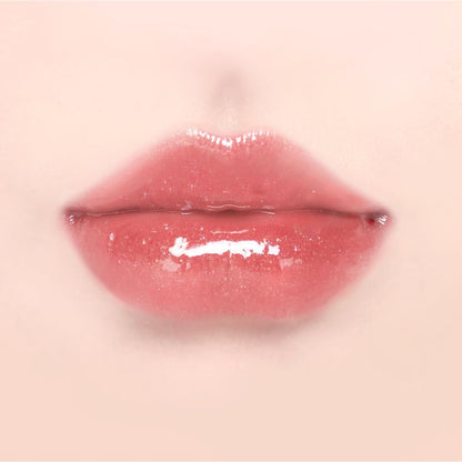 DINTO Pearl-Kissed Plumping Lip Glace (129 Smee, 4ml) Korean Pearl Gloss Lip Plumper, Hydrating Shimmer Lip Gloss with Vitamin C & E, Lightweight Non Sticky Glass Shine K-Beauty Lip Oil for Fuller Moisturized Lips