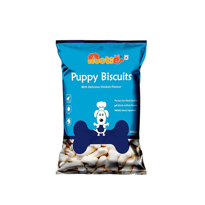 Nootie Milk Biscuits for Puppies - 900g | Real Milk & Cheese Flavour | Natural & Digestible Calcium Dog Biscuit for Puppy for Training, Dental Care & Growth | Healthy Treats for All Puppy Breeds