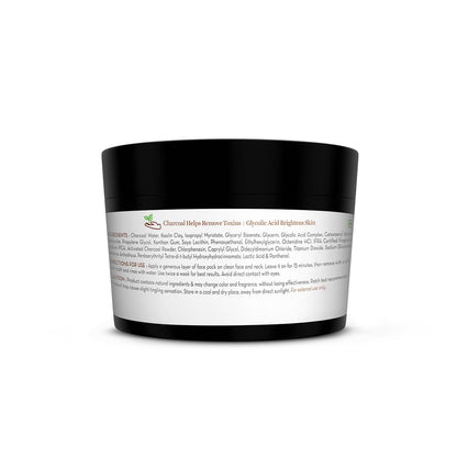 Mamaearth Charcoal Purifying Face Pack with Activated Charcoal & Glycolic Acid for Skin Detoxification Natural, DIY-like Texture | Detoxifies Skin | Crafted with Nature’s Best Ingredients | Free From Harmful Chemicals