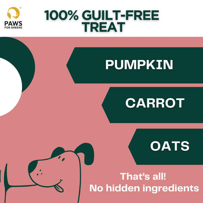 PAWS FOR GREENS Multivitamin Dog Treats 100% Natural Plant-Based Meat-Free Dog Biscuits Healthy & Veg Dog/Puppy Snacks (100grams)