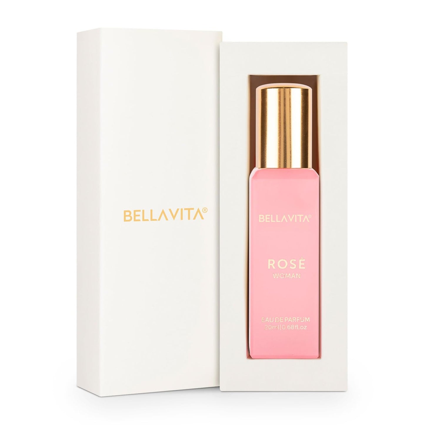 Bella Vita Luxury Organic Luxury Rose Woman Eau De Parfum Liquid Perfume for Women with Woody Rose, Jasmine, Black Currant, Vanilla & Amber | Long Lasting Fragrance EDP For Everyday Wear | 20 ML