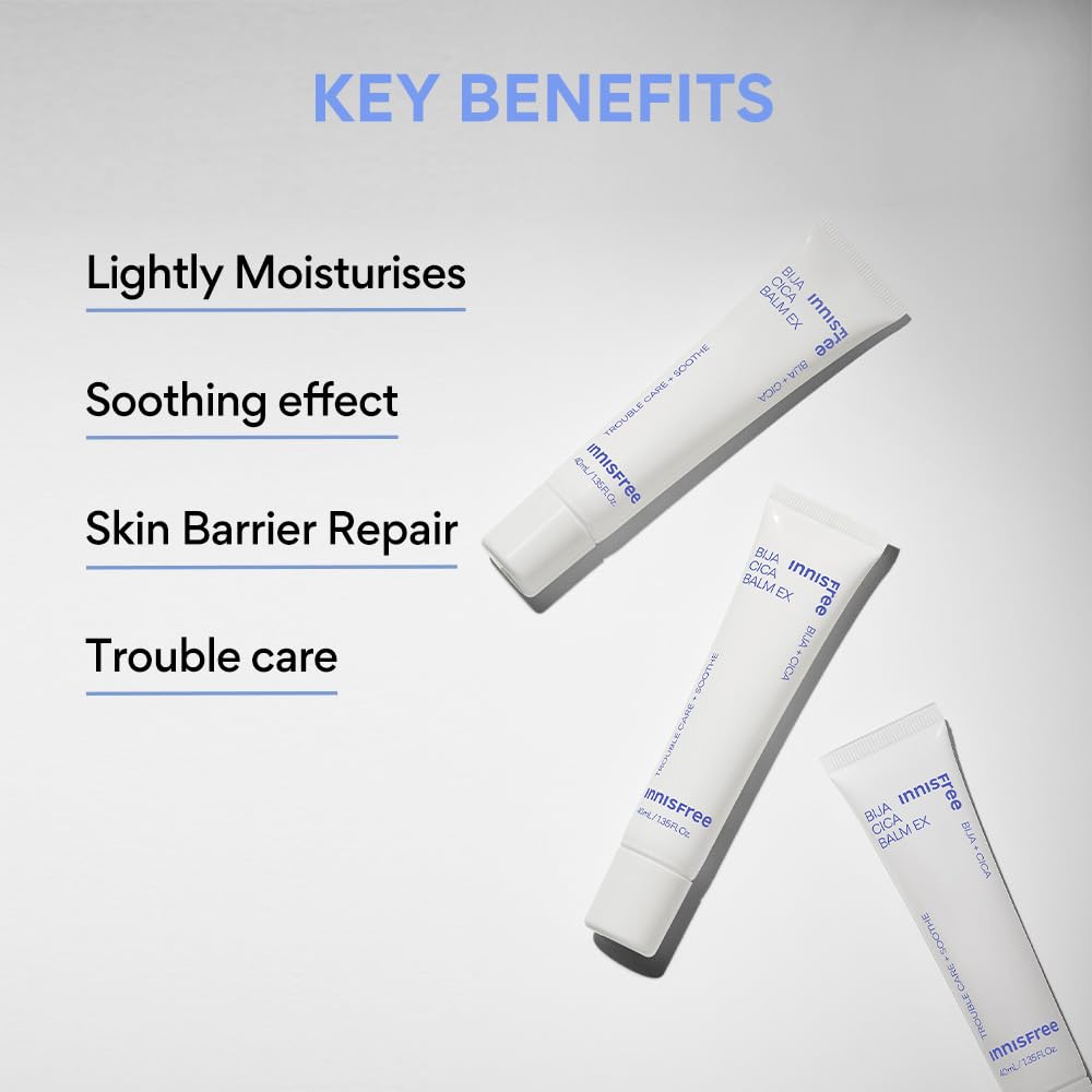 Innisfree Bija Cica Calming Skin Moisturiser for Oily, Acne Prone And Sensitive Skin | Heals & Soothes Inflammation | With Centella & Salicylic Acid | Repair skin barrier | Korean Skincare -40Ml