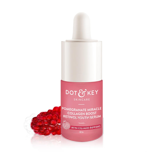 Zephivo Dot & Key Pomegranate & Retinol Anti Ageing Serum for Face| Boosts Collagen | Reduces Fine Lines & Wrinkles| For Mature, Combination & Dry Skin | Fights Signs of Ageing, 20ml
