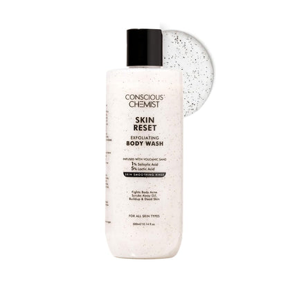 Conscious Chemist Skin Reset Exfoliating Body Wash bottle on a white background
