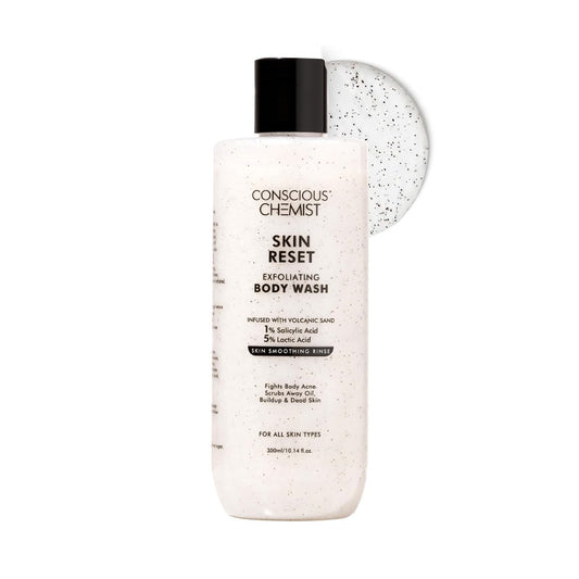 Conscious Chemist Skin Reset Exfoliating Body Wash bottle on a white background