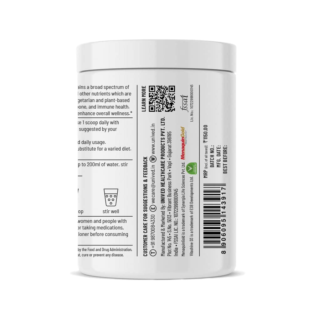 Zephivo Unived Vegan Essentials | Formulated for those on a Plant-Based diet | Adequately dosed Key Vitamins, Minerals, Supergreens, and Amino Acids | 30 Servings
