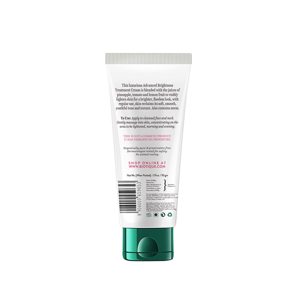 Tube of skincare cream with text on a white background