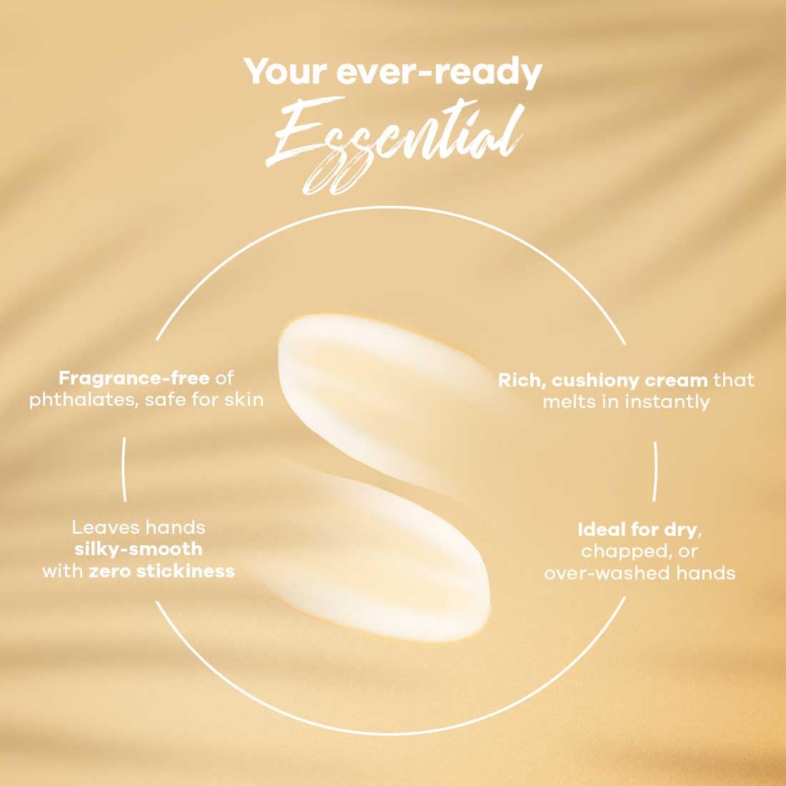 Earth Rhythm Softening Hand Cream, Locks Moisture with Ceramides, Fast Absorbing, No Silicones - Ocean Breeze