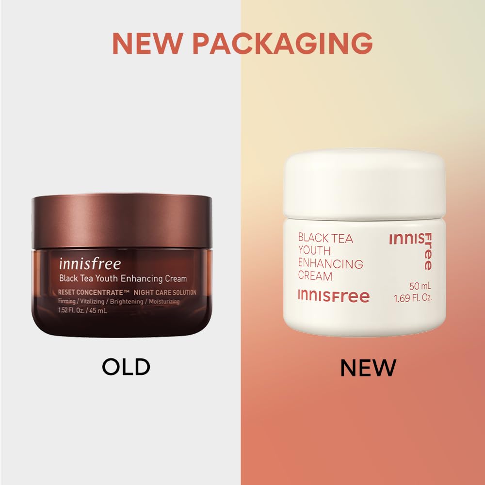 Innisfree Black Tea Youth Face Lotion 170ml | Anti-Aging Korean Skincare for Firming, Nourishing, & Revitalizing , Boosts Skin Elasticity, Reduces Fine Lines & Wrinkles, Hydrating, Brightening