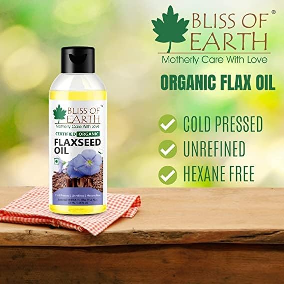 Bliss of Earth Natural Flaxseed Oil with OMEGA-3 (100ML)