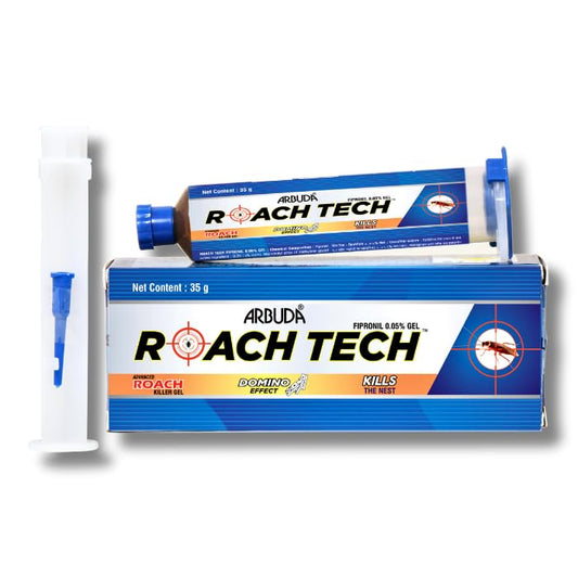 Arbuda Roach Tech Gel for Cockroach Control | Fast Acting Gel Bait | Colony Destroyer | Ready to Use (35g, Pack of 1)
