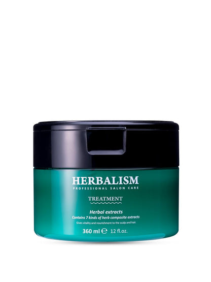LADOR Herbalism Hair Treatment (Conditioner) (360ml) Korean Hair Conditioner To Control Hair Fall, Repairs Damaged Hair, Maintaining Softness, Natural Shine | Suitable For Sensitive Scalp, Frizzy & Damaged Hair