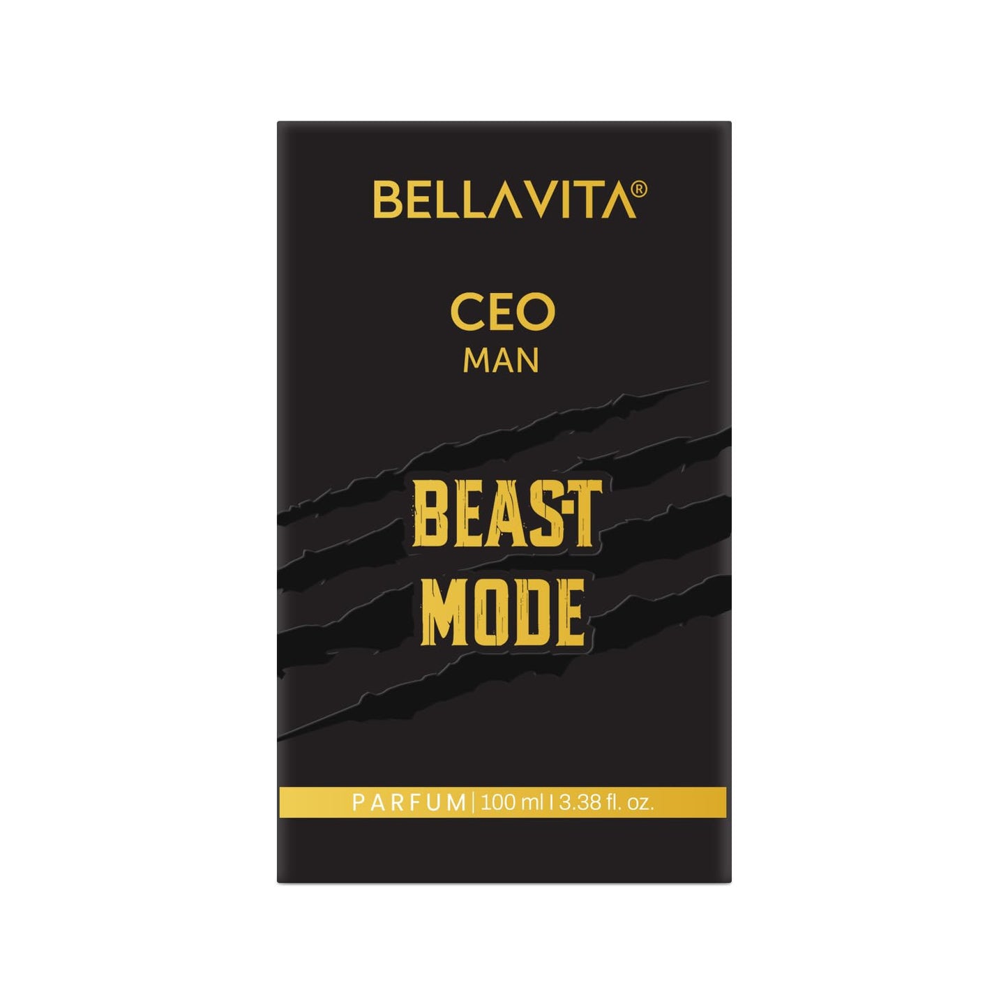 BELLAVITA CEO Man Beast Mode 100ml | 40% Parfum Oil Concentration | 10hr Long Lasting | Perfume for Man | 6 ft Projection | Premium Fragrance
