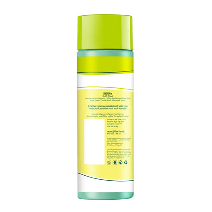 Yellow bottle with green cap on a white background