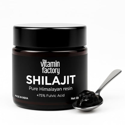The Vitamin Factory Premium Himalayan Shilajit Resin +75% Fulvic Acid Natural Energy Booster 25g